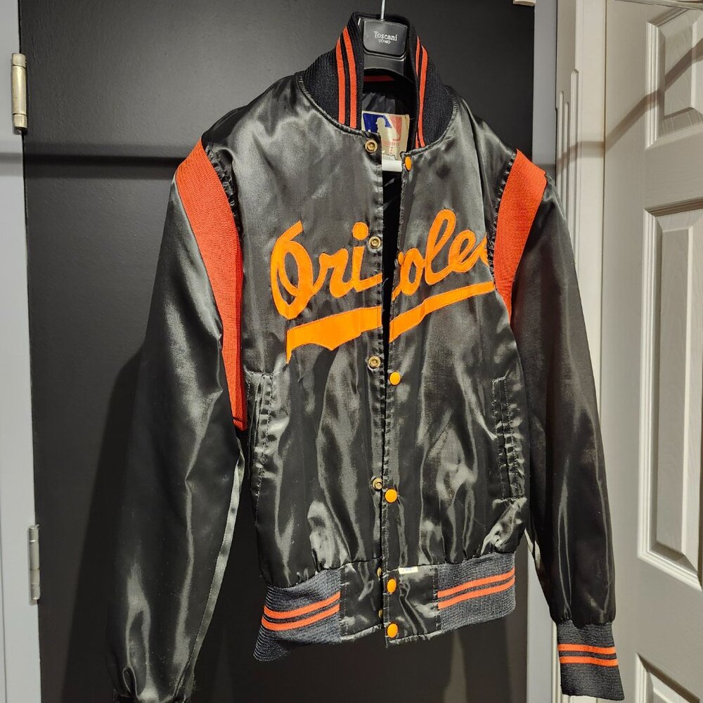 Mlb x Vintage 80’S Baltimore Orioles Jacket in Black